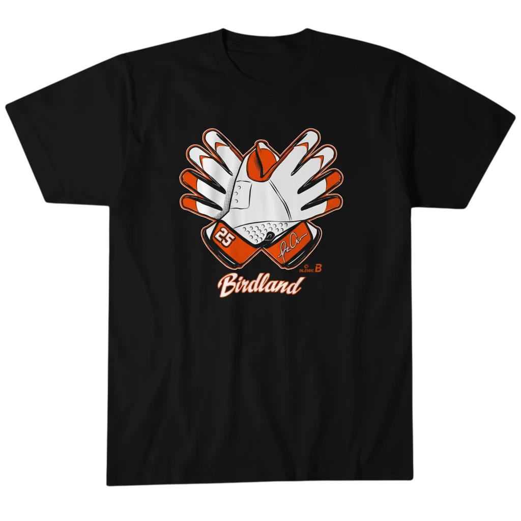Birdland 25 Anthony Santander Signature Graphic Tee for Baltimore Baseball Fans