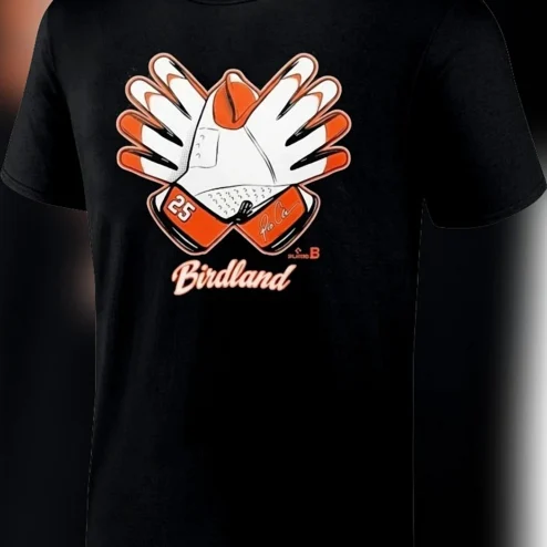 Birdland Sports Graphic Tee, Bird Hand Celebration Fan T-Shirt Gift