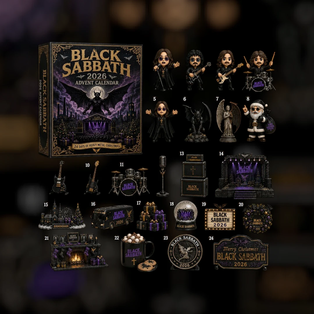 Black Sabbath 2026 Advent Calendar 24 Days Of Heavy Metal Christmas