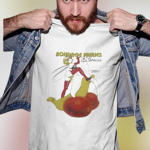 Bondage Fairies Extreme Graphic Tee, Vintage Anime Manga Art T-Shirt, Edgy Otaku Alt Streetwear