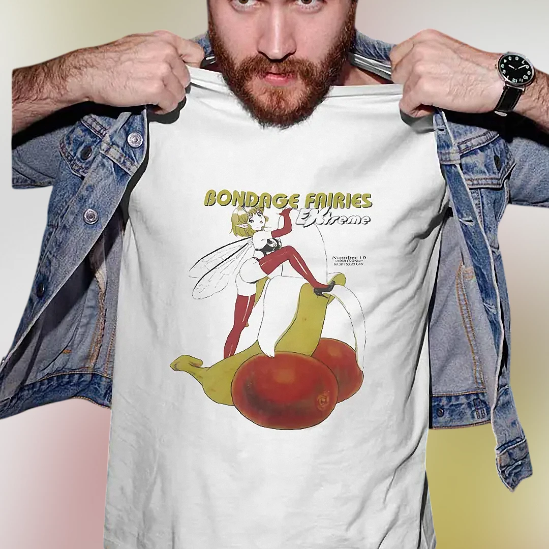 Bondage Fairies Extreme Graphic Tee, Vintage Anime Manga Art T-Shirt, Edgy Otaku Alt Streetwear