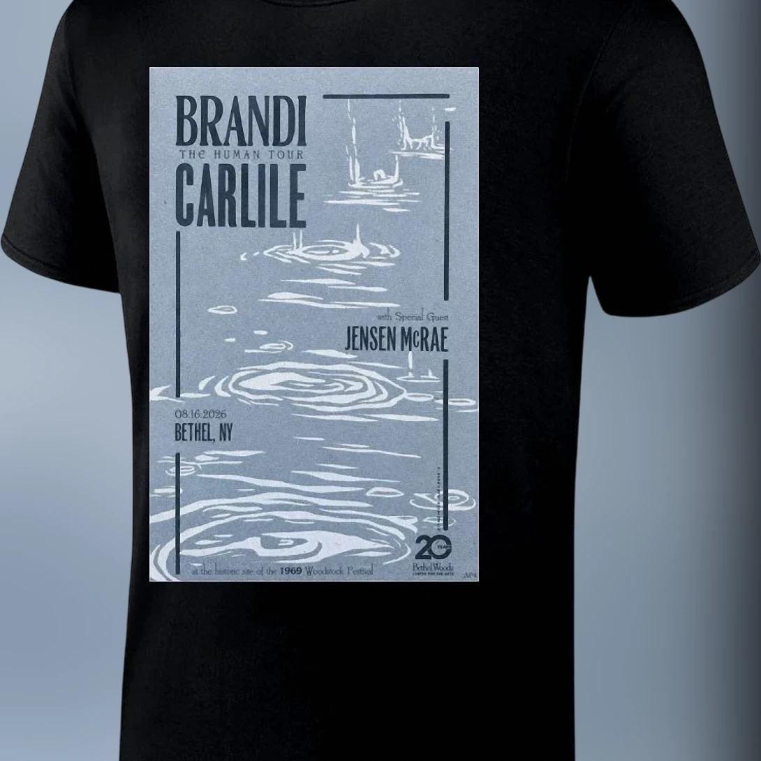 Brandi Carlile The Human Tour Jensen McRae Bethel NY 2026 Tee, Concert Tour Souvenir Shirt