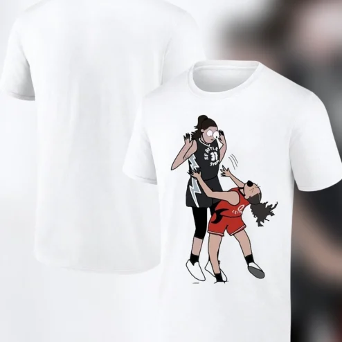 Breanna Stewart Basketball Meme Tee Funny Cartoon WNBA Sports Graphic Shirt for Fans