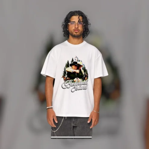 Brokeback Island Tee Donald Trump Jeffrey Epstein Funny Parody Graphic T-Shirt