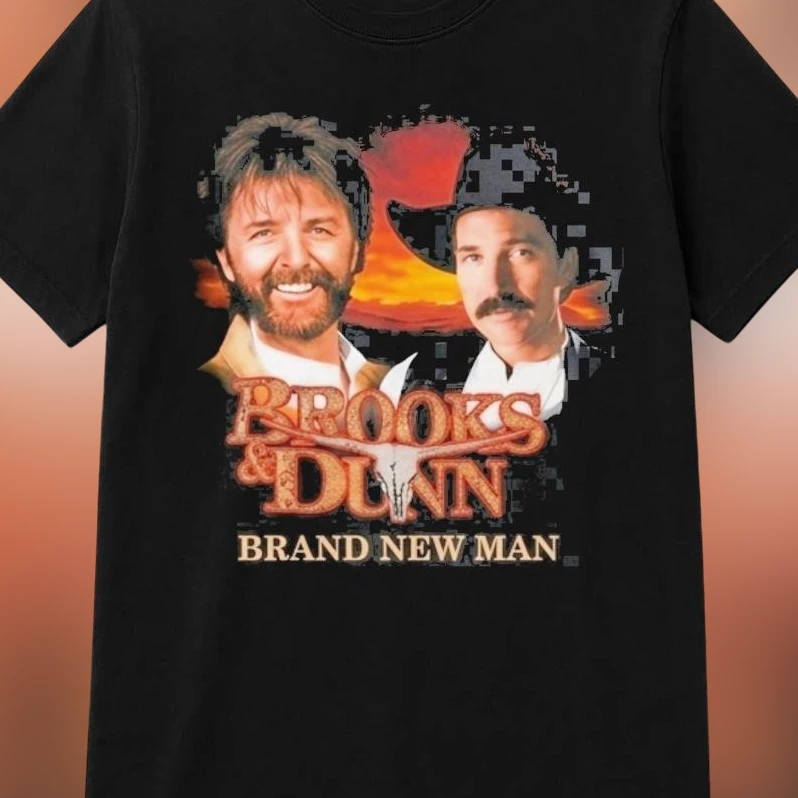 Brooks Dunn Brand New Man Tee, Vintage 90s Country Music Band Graphic T-Shirt Gift