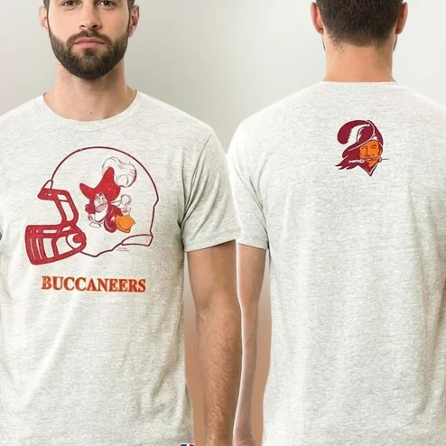 Buccaneers Vintage Helmet Tee Tampa Bay Retro Bucco Bruce Graphic T-Shirt