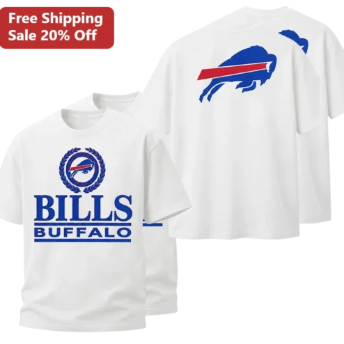 Buffalo Bills Tee, Bills Mafia Football Graphic Tee, NFL Fan Gear Shirt Gift for Men Women