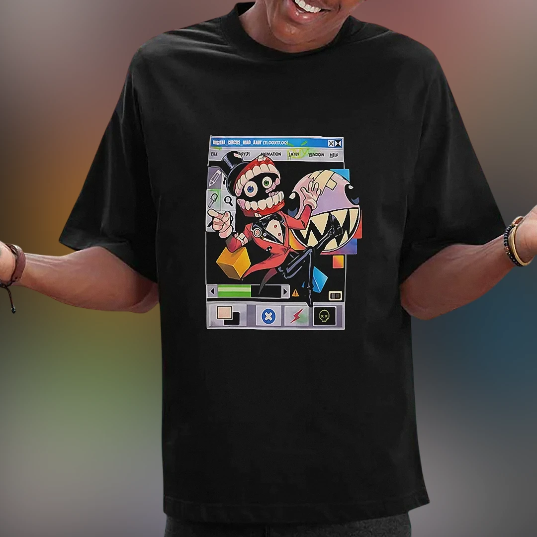 Caine Graphic Tee The Amazing Digital Circus Retro OS Window Shirt