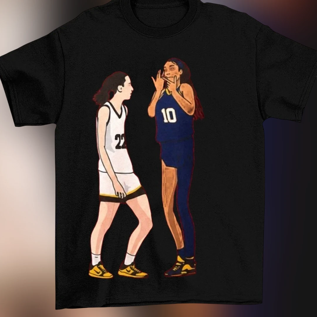 Caitlin Clark Kelsey Plum Tee Funny Basketball Taunt Graphic T-Shirt Gift for WNBA Fans