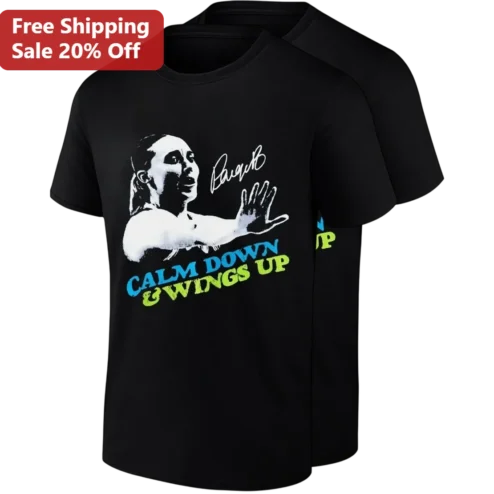 Calm Down Wings Up Satou Sabally Tee, Dallas Wings WNBA Basketball Fan Gift Shirt