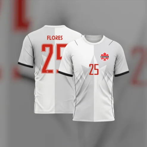 Canada Soccer Jersey Custom Name and Number Personalized Maple Leaf Sports Apparel