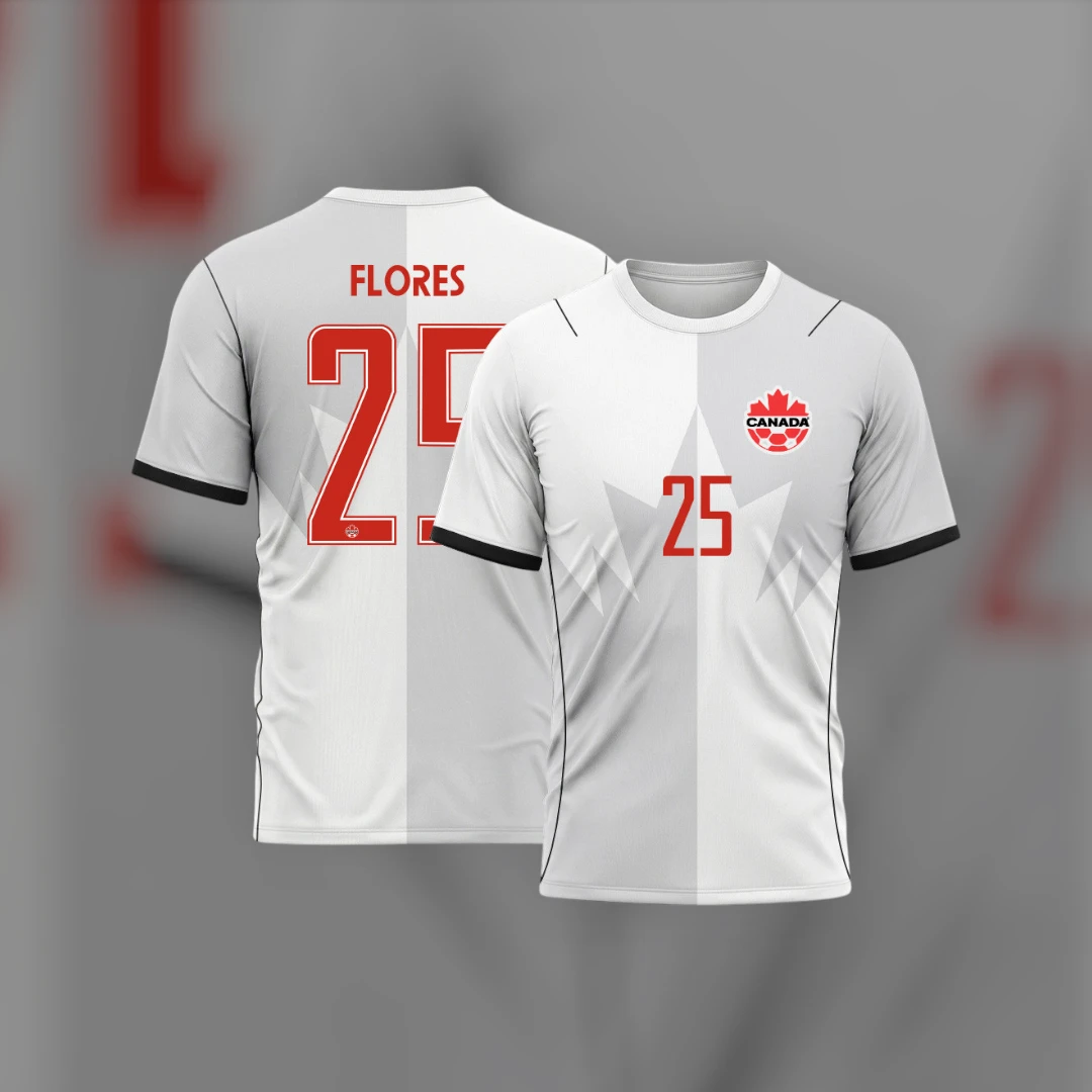 Canada Soccer Jersey Custom Name and Number Personalized Maple Leaf Sports Apparel
