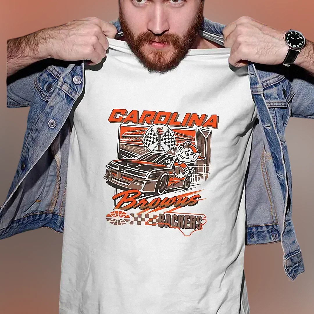 Carolina Browns Backers Tee Retro Football Fan Game Day Tailgate Shirt