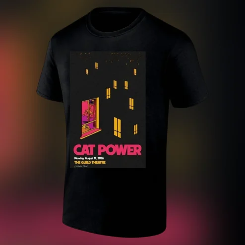 Cat Power Concert Tee The Guild Theatre Menlo Park Aug 17 2026 Tour Shirt
