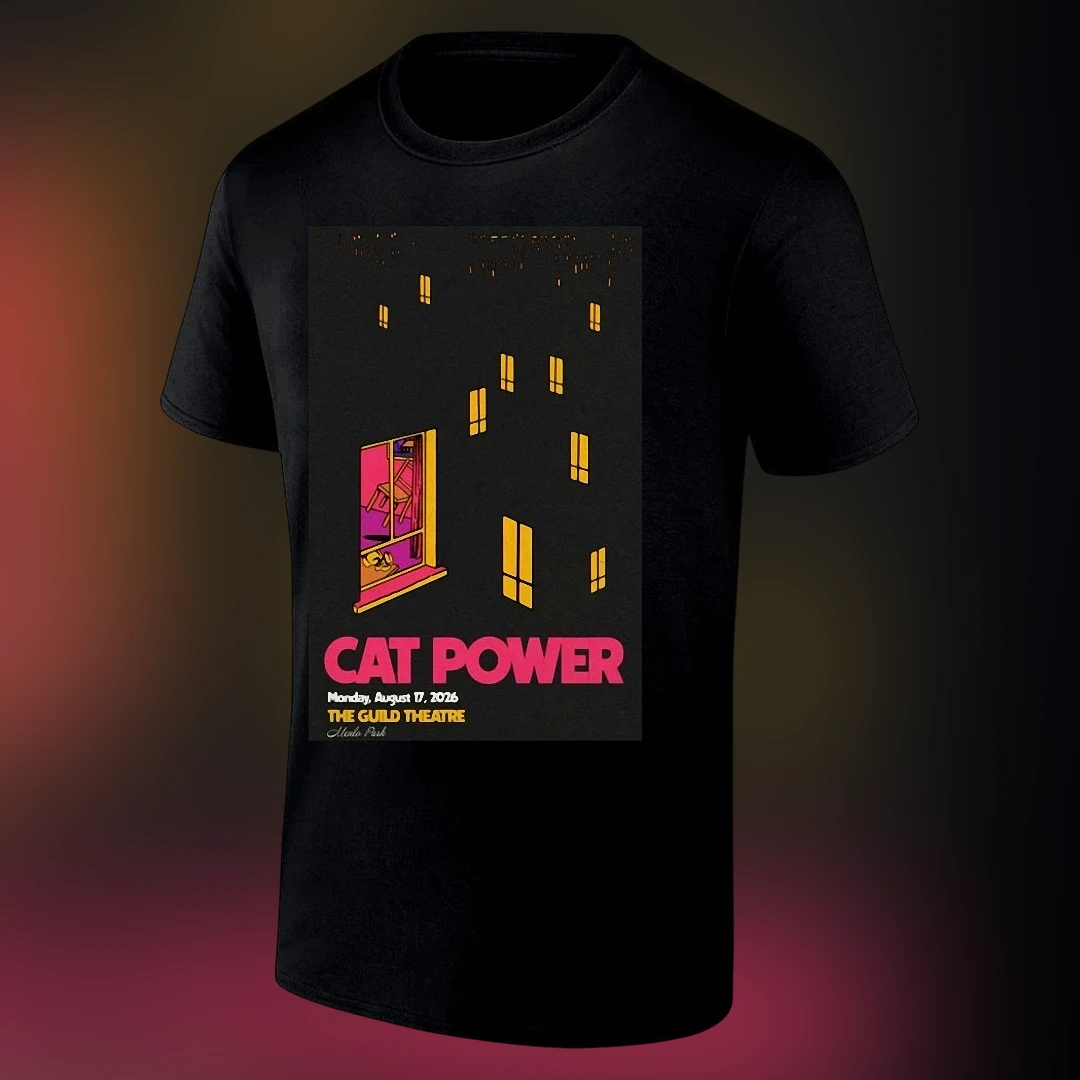 Cat Power Concert Tee The Guild Theatre Menlo Park Aug 17 2026 Tour Shirt