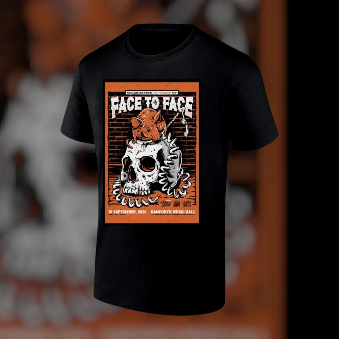 Celebrating 35 Years Of Face To Face Tee Danforth Music Hall 2026 Concert Shirt