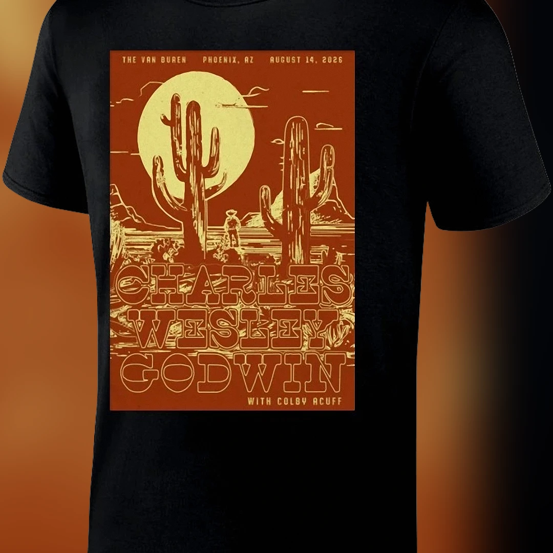 Charles Wesley Godwin With Colby Acuff Tee, Vintage Western Desert Graphic Shirt, Country Music Roots Fan Gift
