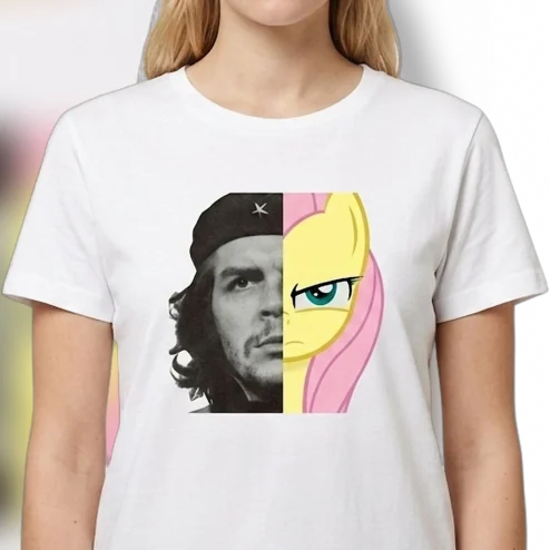 Che Guevara Fluttershy Mashup Tee Ironic Meme Crossover Parody