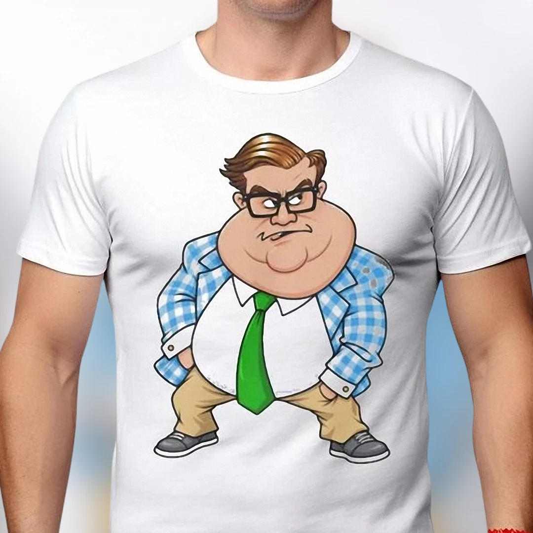 Chris Farley as Matt Foley Motivational Speaker Tee, Funny 90s Comedy SNL Parody Graphic T-Shirt Gift