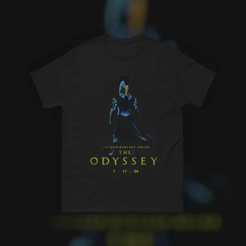 Christopher Nolan The Odyssey Movie Tee 7.17.26 Film Premiere Souvenir Shirt for Sci-Fi Cinema Fans