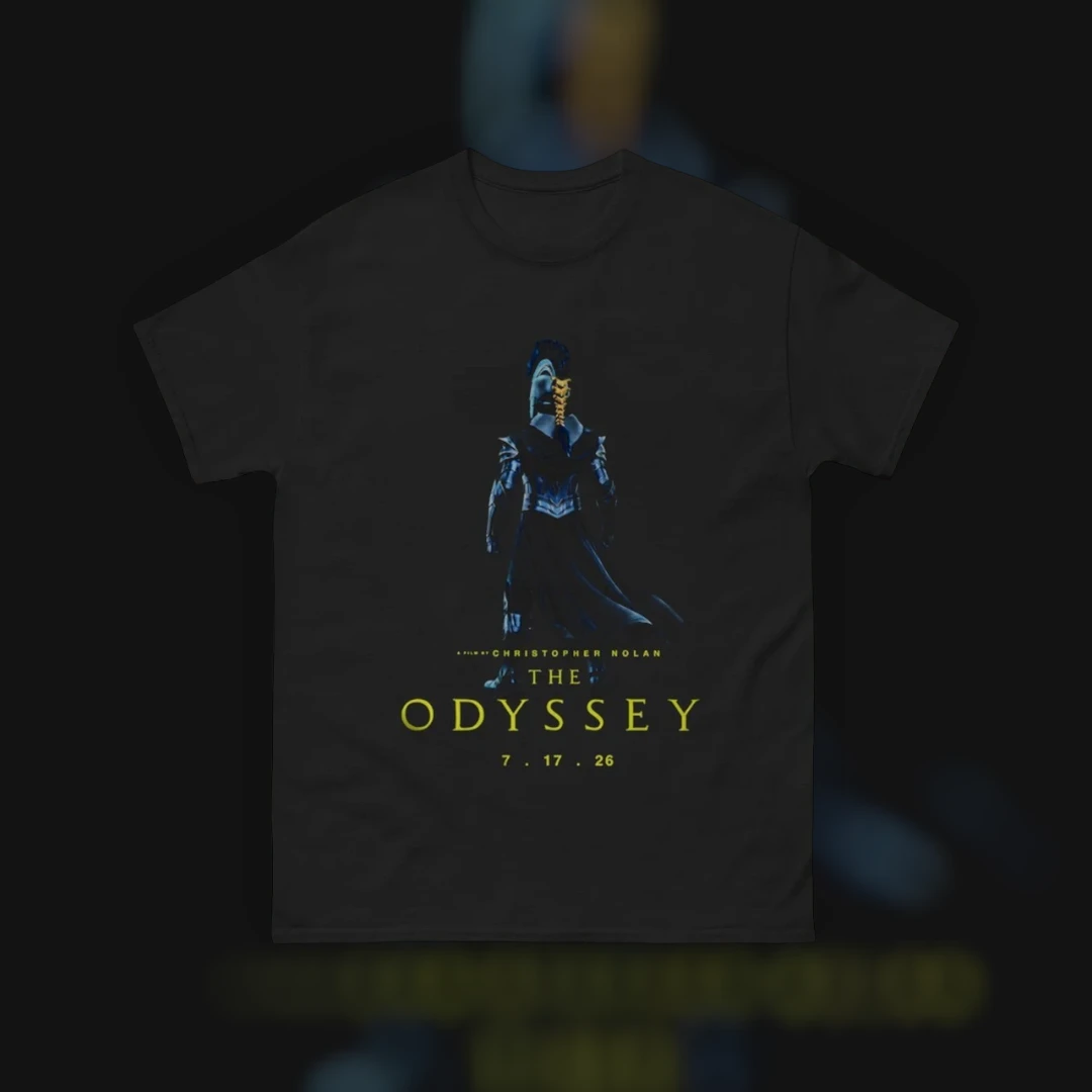 Christopher Nolan The Odyssey Movie Tee 7.17.26 Film Premiere Souvenir Shirt for Sci-Fi Cinema Fans