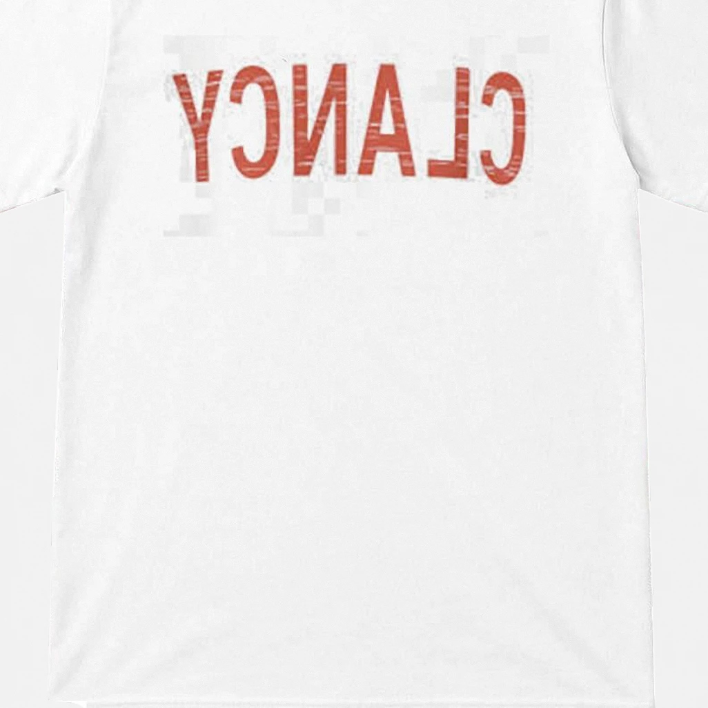 Clancy Tee Distressed Red Lettering Graphic T-Shirt
