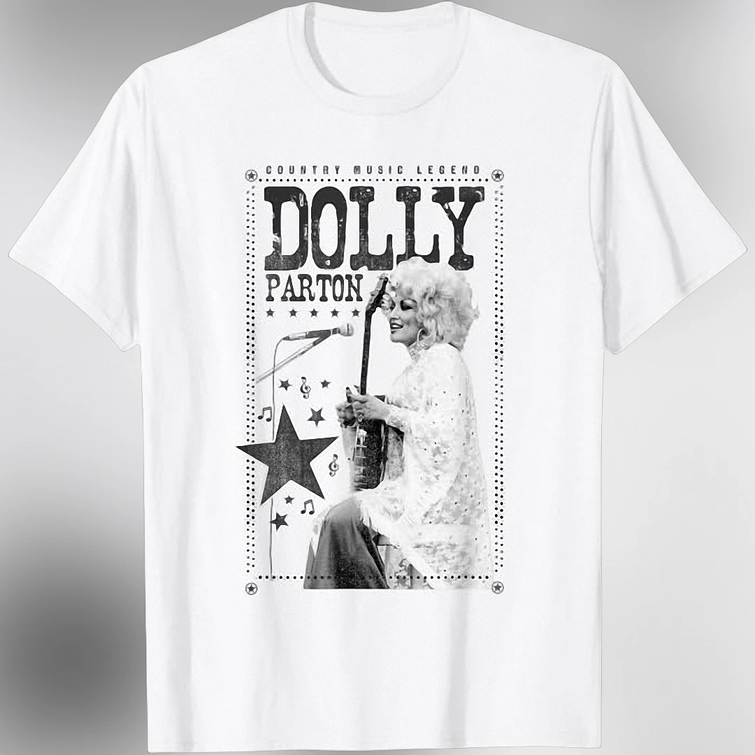 Country Music Legend Dolly Parton Tee Vintage Retro Singer Graphic T-Shirt Gift for Fans