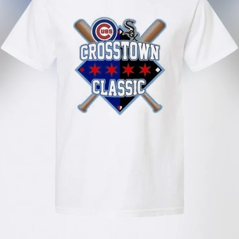 Crosstown Classic Tee Chicago Baseball Rivalry Graphic T-Shirt, Game Day Fan Gift