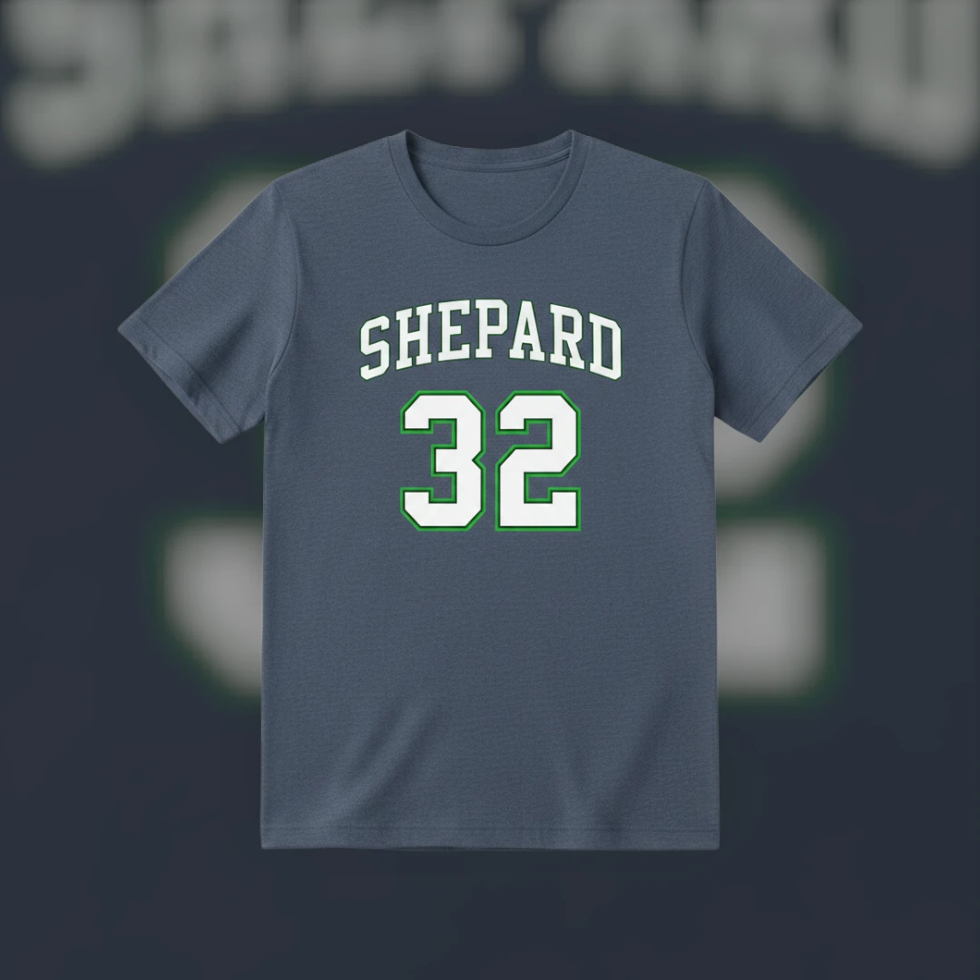 Custom Varsity Name and Number Sports Tee Personalized Team Supporter Shirt Player Gift