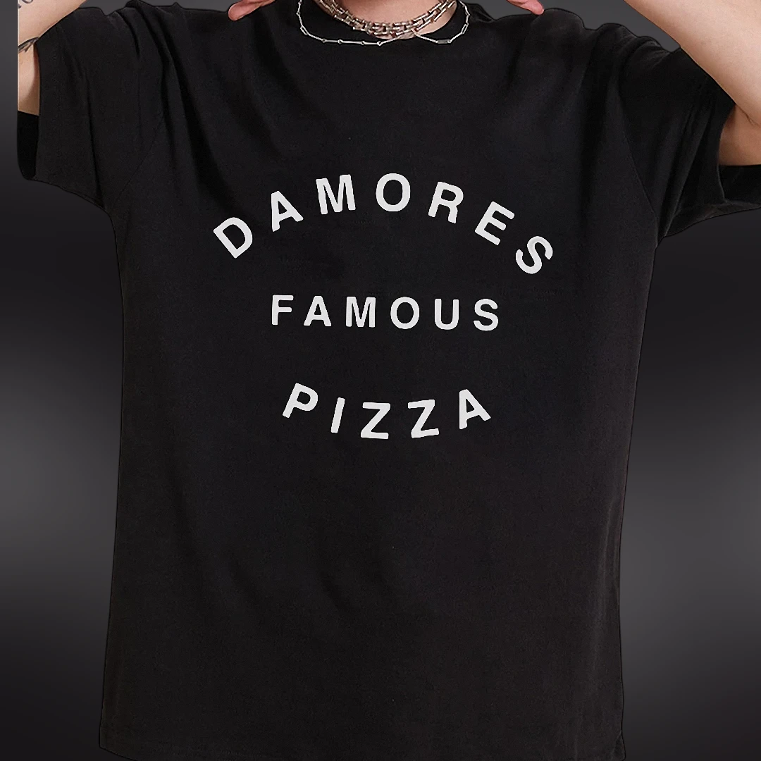 D'Amore's Famous Pizza Tee Retro Pizzeria Shirt Foodie Gift