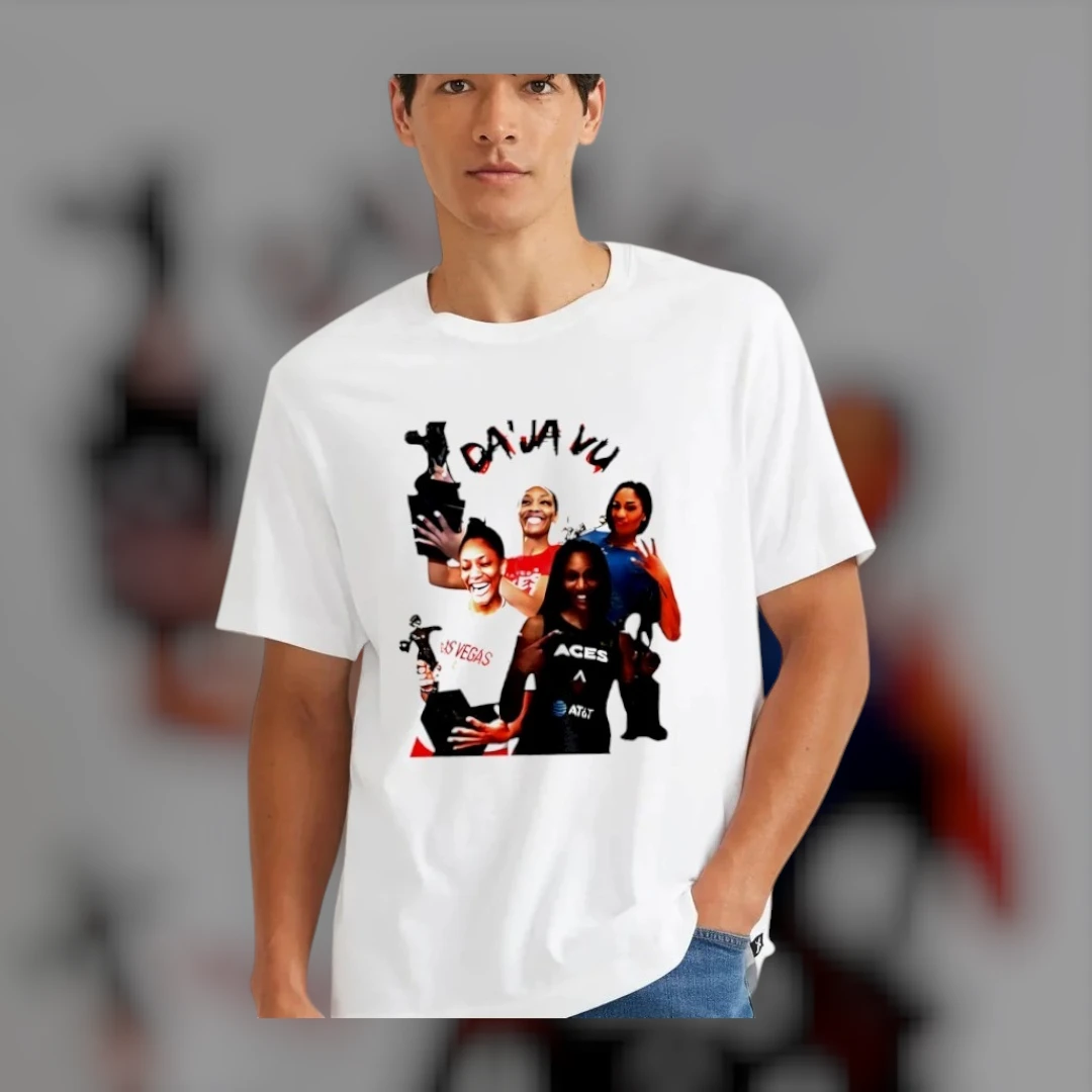 Da'ja Vu Las Vegas Aces A'ja Wilson WNBA Championship Fan Tee