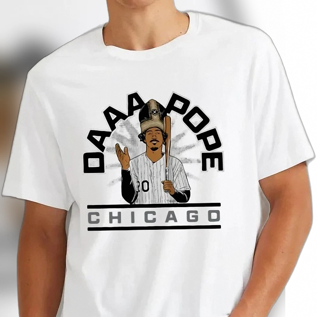 Daaa Pope Chicago Baseball Parody Tee Funny Sports Meme Gift for Men
