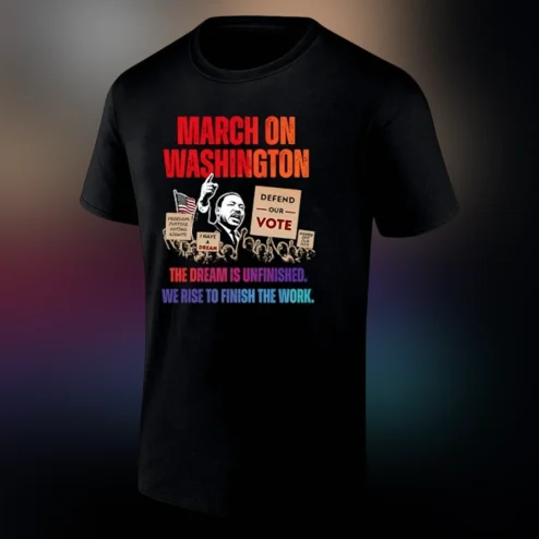 Defend the Vote March on Washington Tee Martin Luther King Jr Civil Rights Voting Rights Activist Graphic Shirt