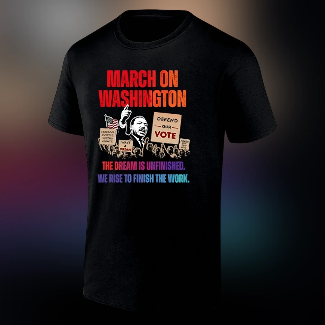 Defend the Vote March on Washington Tee Martin Luther King Jr Civil Rights Voting Rights Activist Graphic Shirt