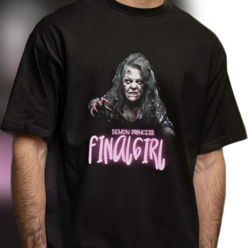 Demon Princess Final Girl Tee, Gothic Horror Slasher Movie Fan Graphic T-Shirt