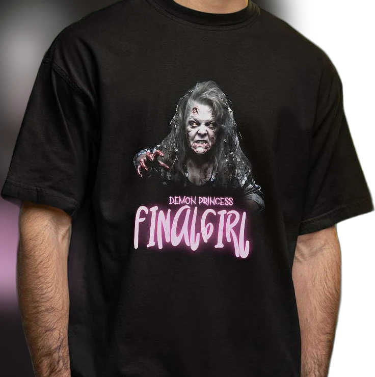 Demon Princess Final Girl Tee, Gothic Horror Slasher Movie Fan Graphic T-Shirt