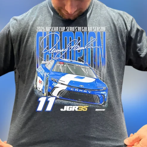 Denny Hamlin 2026 NASCAR Cup Series Regular Season Champion Tee, JGR #11 Racing Fan Shirt