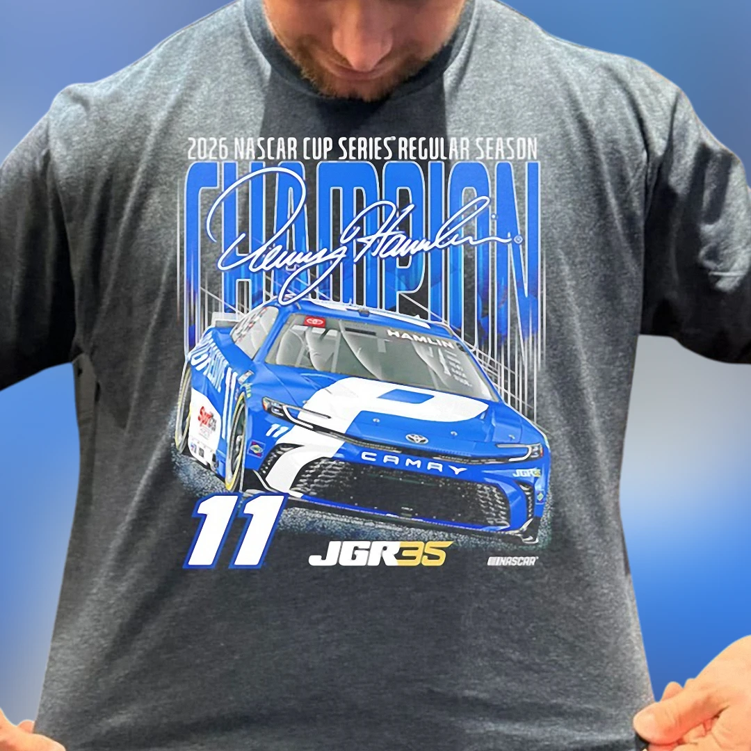 Denny Hamlin 2026 NASCAR Cup Series Regular Season Champion Tee, JGR #11 Racing Fan Shirt