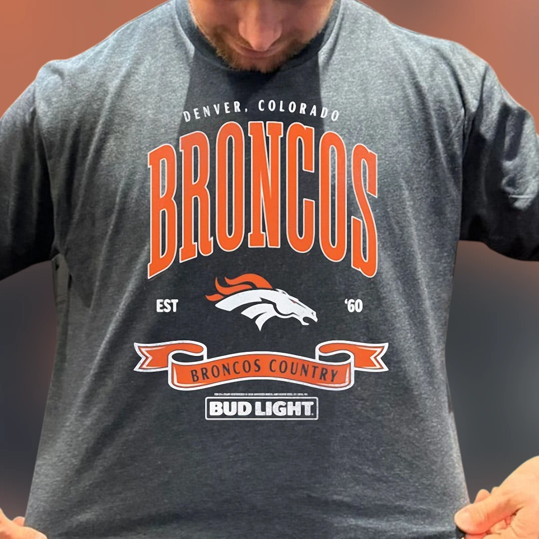 Denver Broncos 1960 Retro Broncos Country Tee, Vintage Colorado Football Game Day Shirt