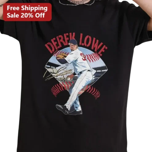 Derek Lowe Tee Vintage Boston Red Sox Pitcher Baseball Signature Gift for Fans