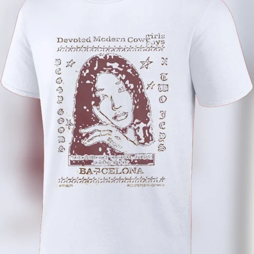 Devoted Modern Cowboys Vintage Western Graphic Tee, Retro Aesthetic Barcelona Streetwear T-Shirt