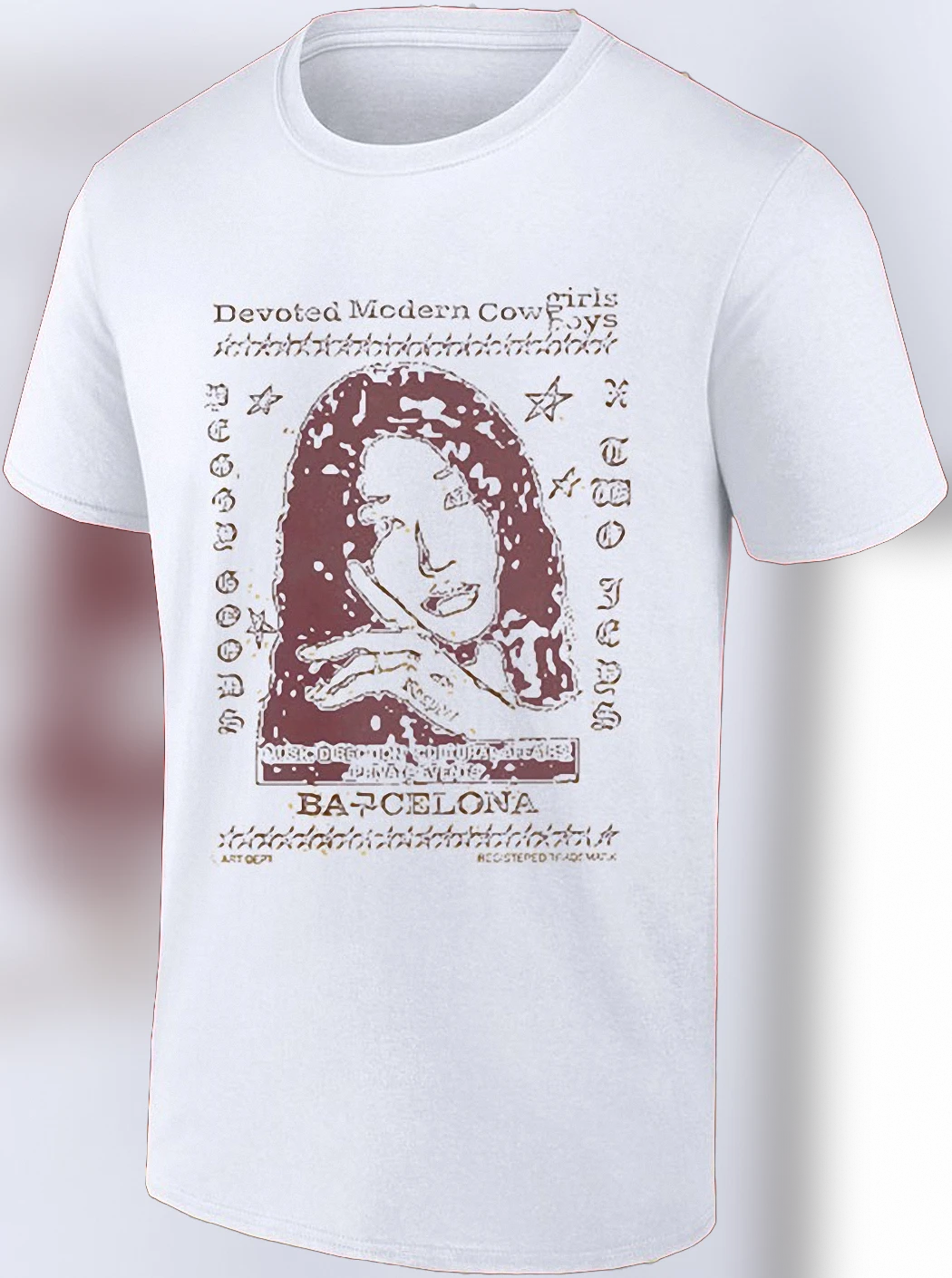 Devoted Modern Cowgirls Barcelona Graphic Tee, Vintage Western Streetwear Shirt for Men and Women