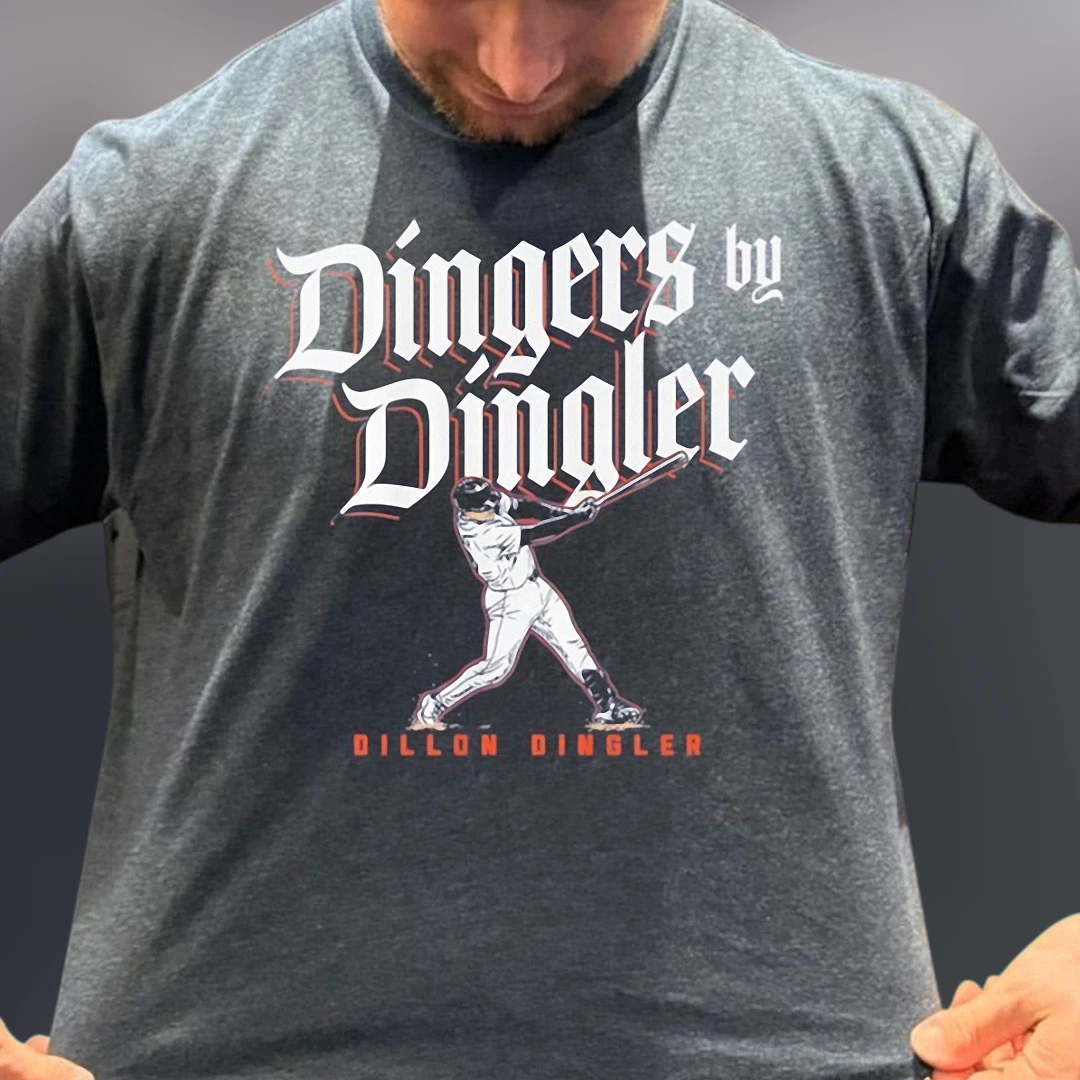Dingers by Dingler Dillon Dingler Baseball Graphic Tee for Fans