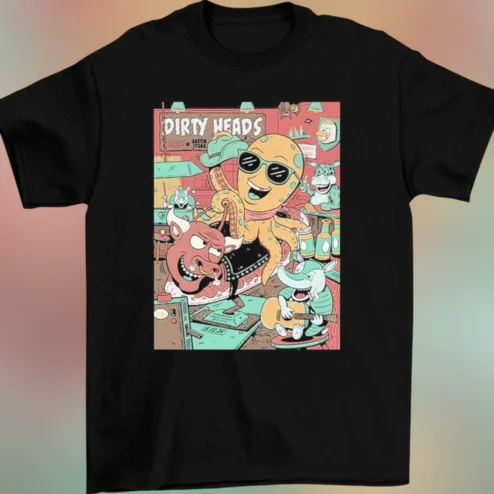 Dirty Heads Live Austin Texas Tee, Vintage Gig Poster Concert Graphic T-Shirt