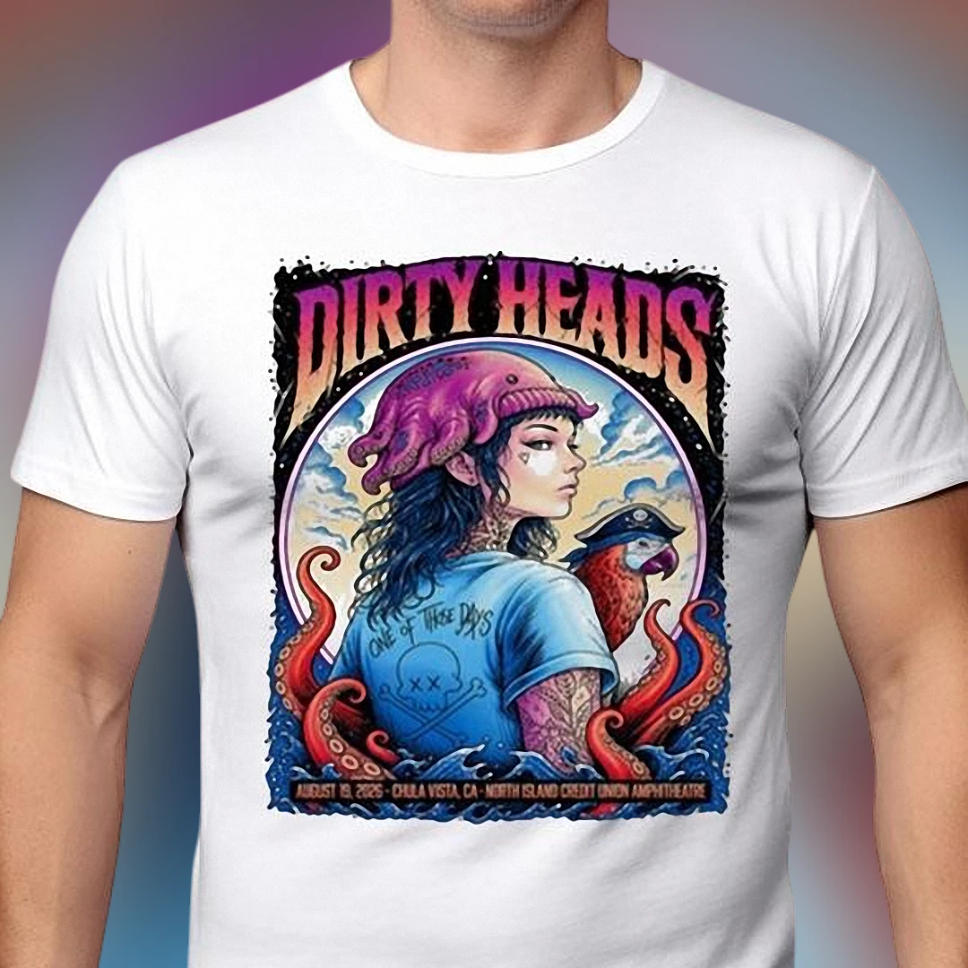 Dirty Heads One of These Days Concert Tee, Reggae Rock Music Fan Graphic T-Shirt Gift