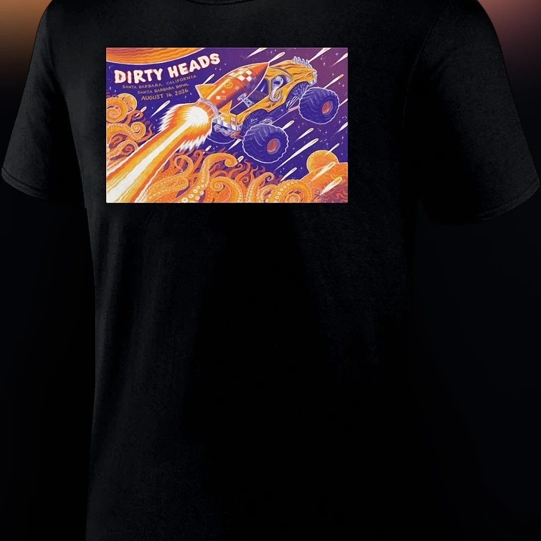 Dirty Heads Santa Barbara Bowl August 16 2026 Tee, Commemorative Concert Tour Graphic T-Shirt