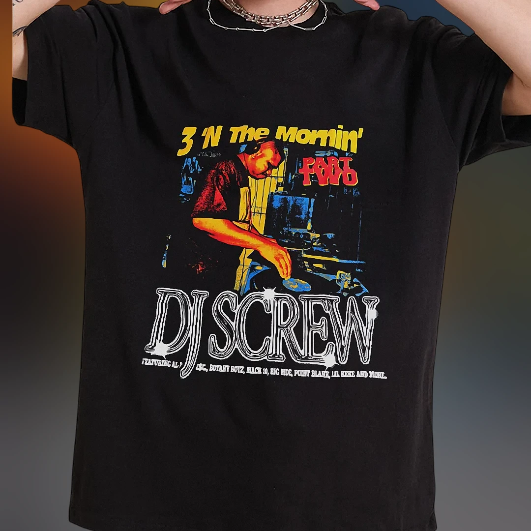 DJ Screw Tee 3 N The Mornin Part Two Houston Hip Hop Vintage Graphic Shirt