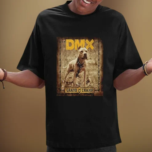 DMX Grand Champ Tee Vintage Rap Legend Graphic T-Shirt, 2000s Hip Hop Tribute Apparel for Fans
