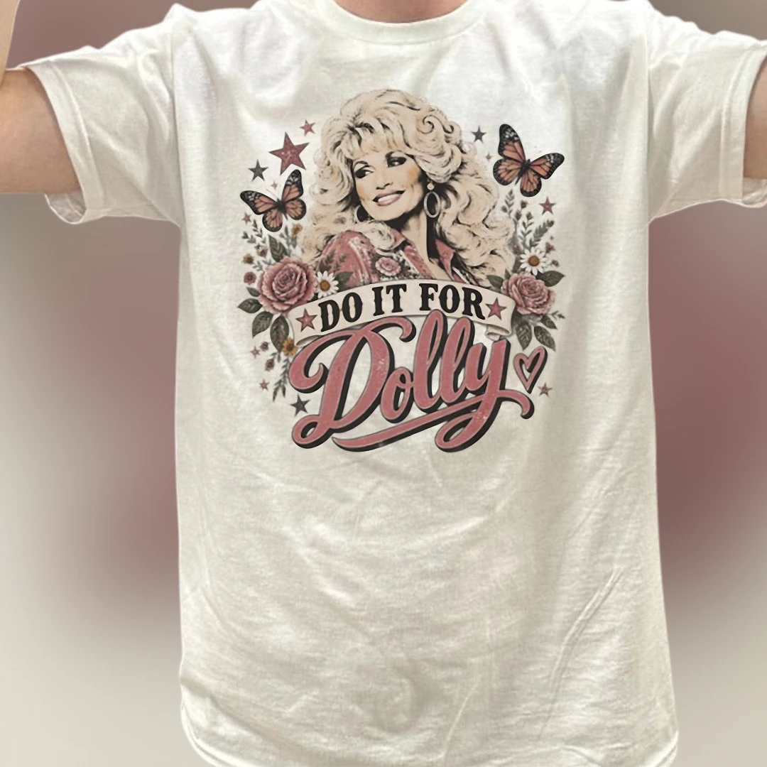 Do It for Dolly Tee Retro Dolly Parton Vintage Country Music Graphic T-Shirt