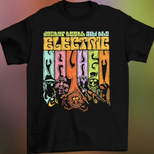 Doctor Teeth and the Electric Mayhem Tee Vintage The Muppets Rock Band Graphic T-Shirt
